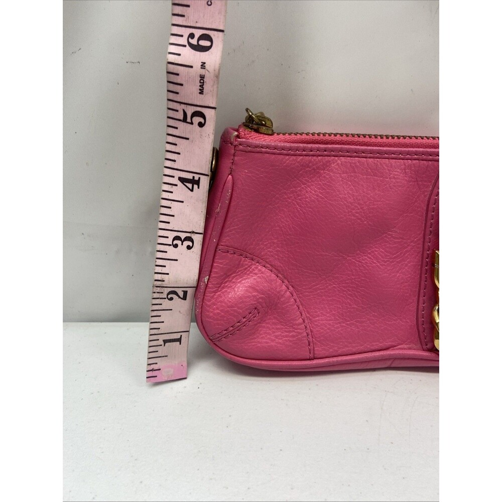 Juicy Couture Pink Genuine Leather Baguette / Mini Bag - Picture 14 of 16
